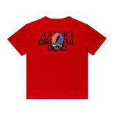 Amiri T Shirt Printed Casual Hip Hop High Street round Neck Short Sleeve T-shirt